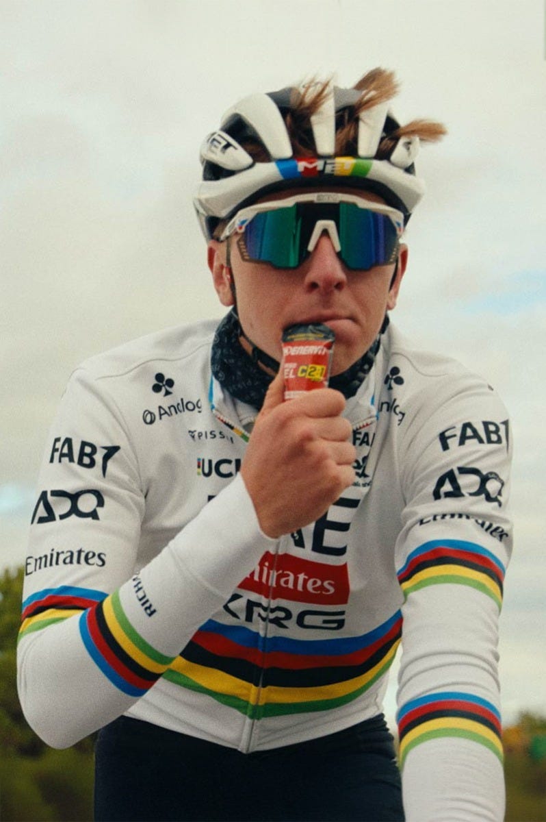 Pogačar s ENERVIT C2:1 gelem